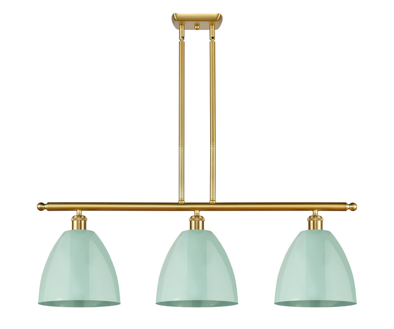 Innovations 516-3I-SG-MBD-9-SF Three Light Island Pendant, Satin Gold