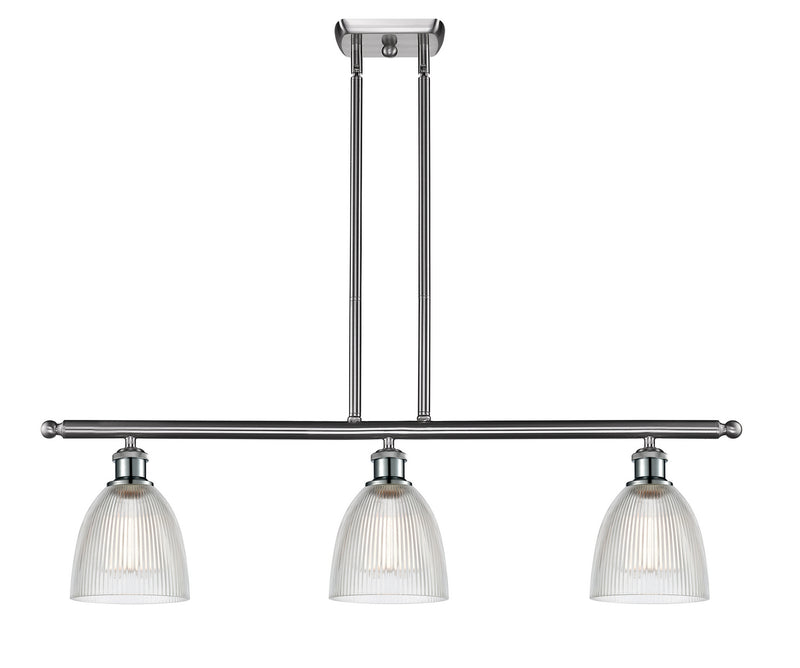 Innovations 516-3I-SN-G382 Three Light Island Pendant, Brushed Satin Nickel