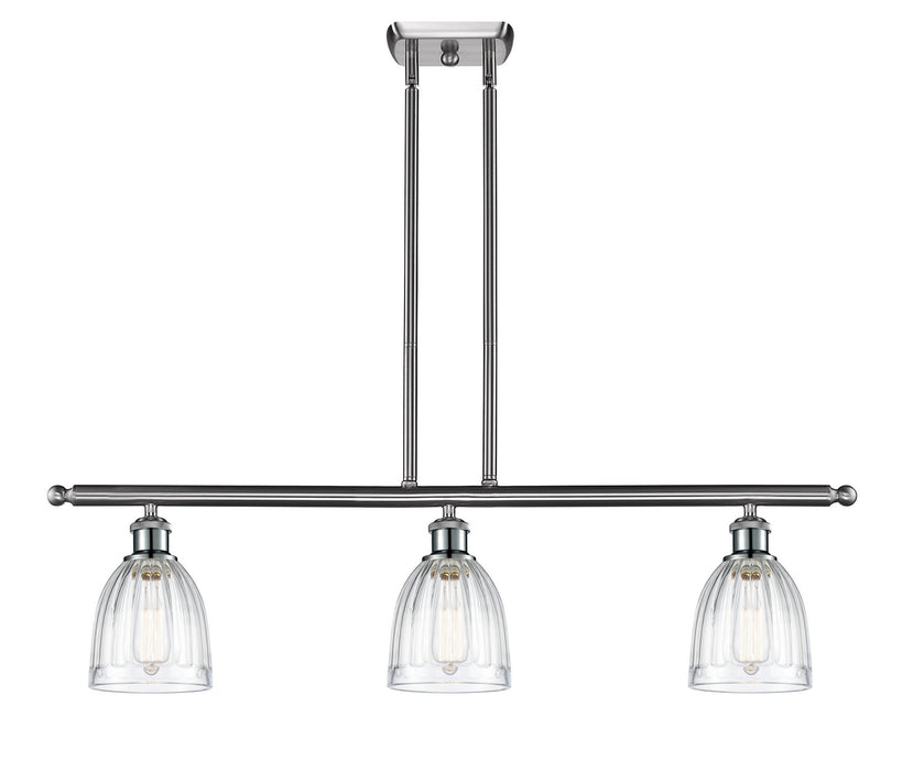 Innovations 516-3I-SN-G442 Three Light Island Pendant, Brushed Satin Nickel
