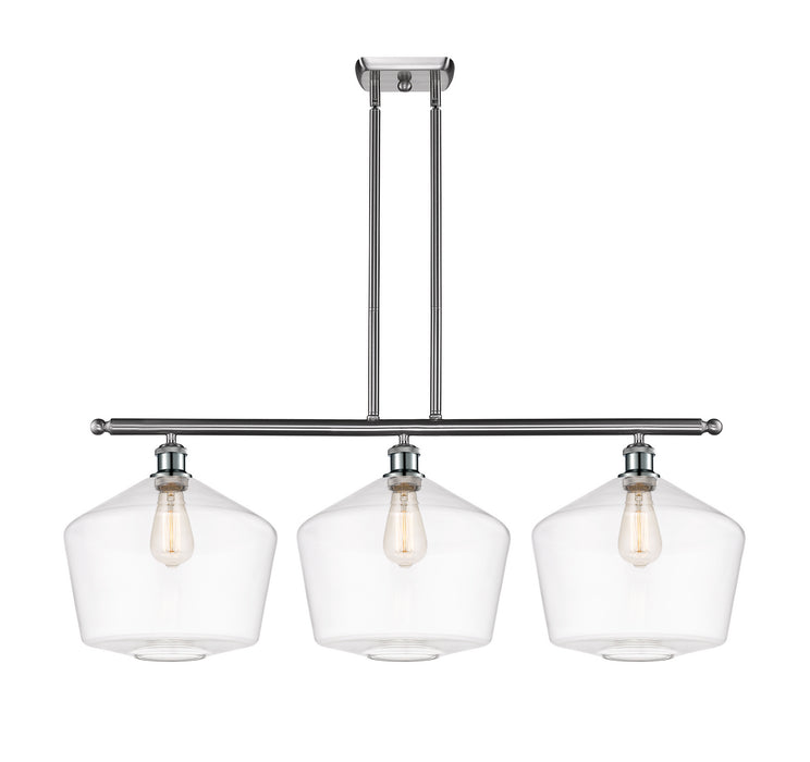 Innovations 516-3I-SN-G652-12 Three Light Island Pendant, Brushed Satin Nickel
