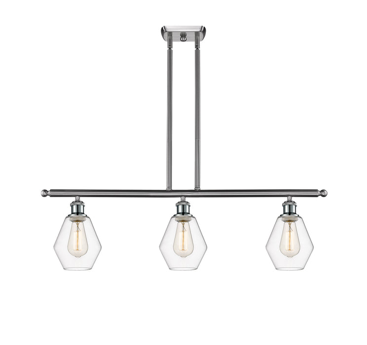 Innovations 516-3I-SN-G652-6-LED LED Island Pendant, Brushed Satin Nickel