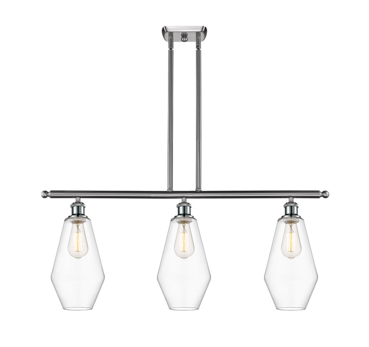 Innovations 516-3I-SN-G652-7-LED LED Island Pendant, Brushed Satin Nickel