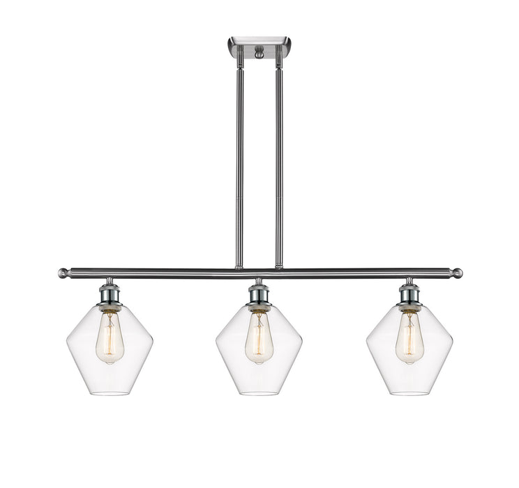 Innovations 516-3I-SN-G652-8-LED LED Island Pendant, Brushed Satin Nickel