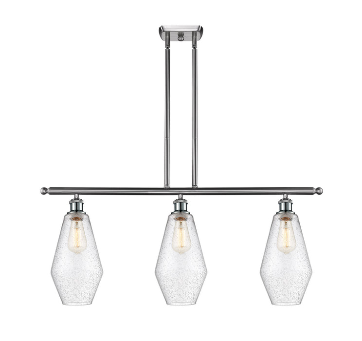Innovations 516-3I-SN-G654-7-LED LED Island Pendant, Brushed Satin Nickel