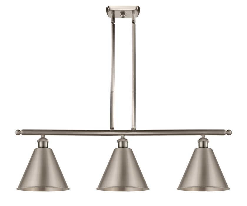 Innovations 516-3I-SN-MBC-12-SN-LED LED Island Pendant, Brushed Satin Nickel