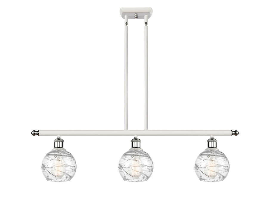Innovations 516-3I-WPC-G1213-6 Three Light Island Pendant, White Polished Chrome