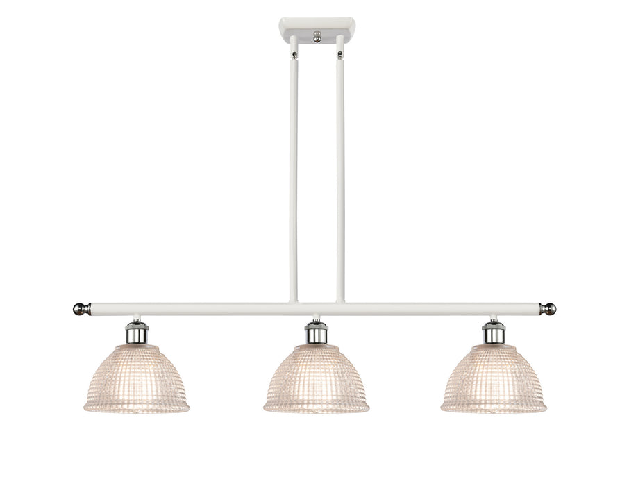 Innovations 516-3I-WPC-G422-LED LED Island Pendant, White Polished Chrome