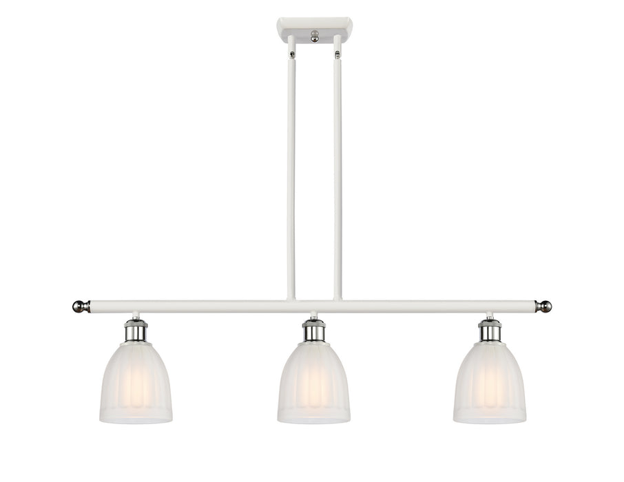 Innovations 516-3I-WPC-G441 Three Light Island Pendant, White Polished Chrome