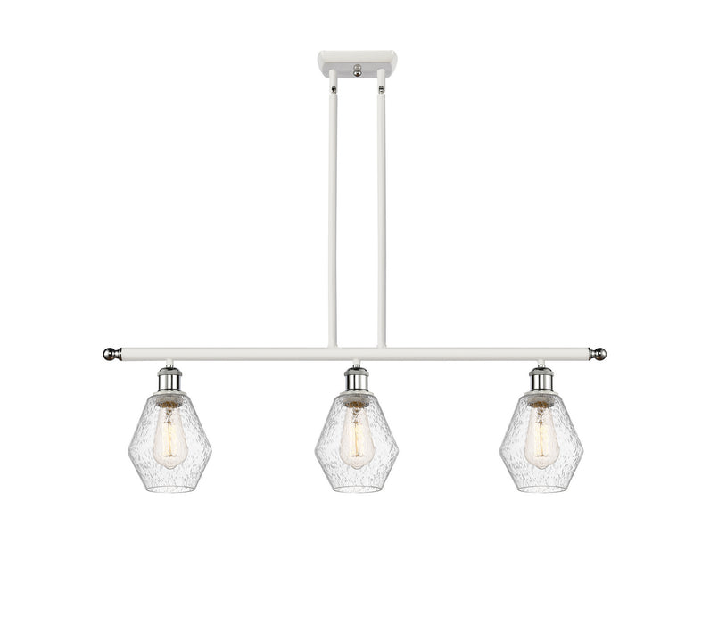 Innovations 516-3I-WPC-G654-6-LED LED Island Pendant, White Polished Chrome