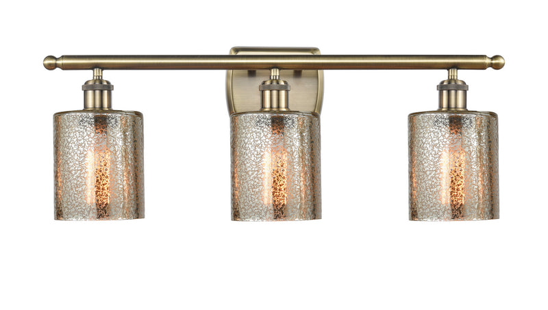Innovations 516-3W-AB-G116 Three Light Bath Vanity, Antique Brass