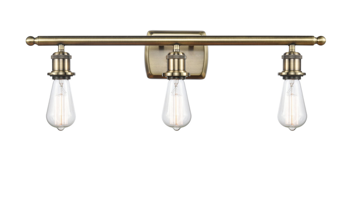 Innovations 516-3W-AB-LED LED Bath Vanity, Antique Brass
