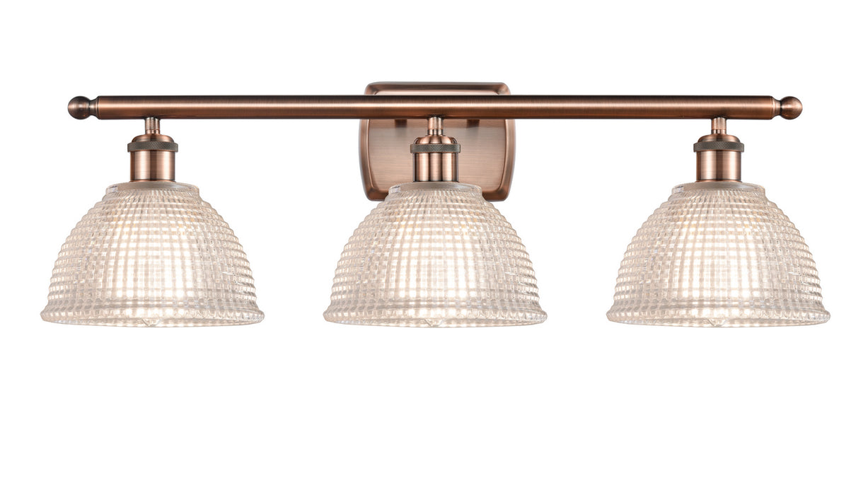 Innovations 516-3W-AC-G422-LED LED Bath Vanity, Antique Copper