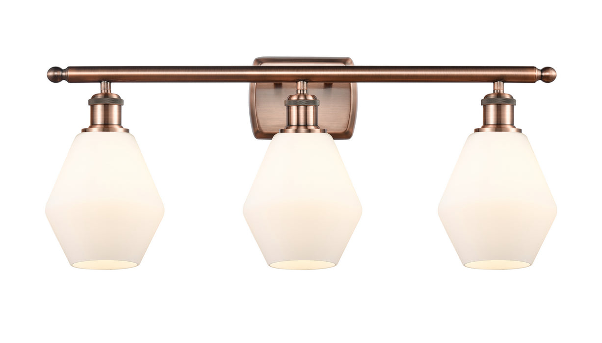 Innovations 516-3W-AC-G651-6-LED LED Bath Vanity, Antique Copper