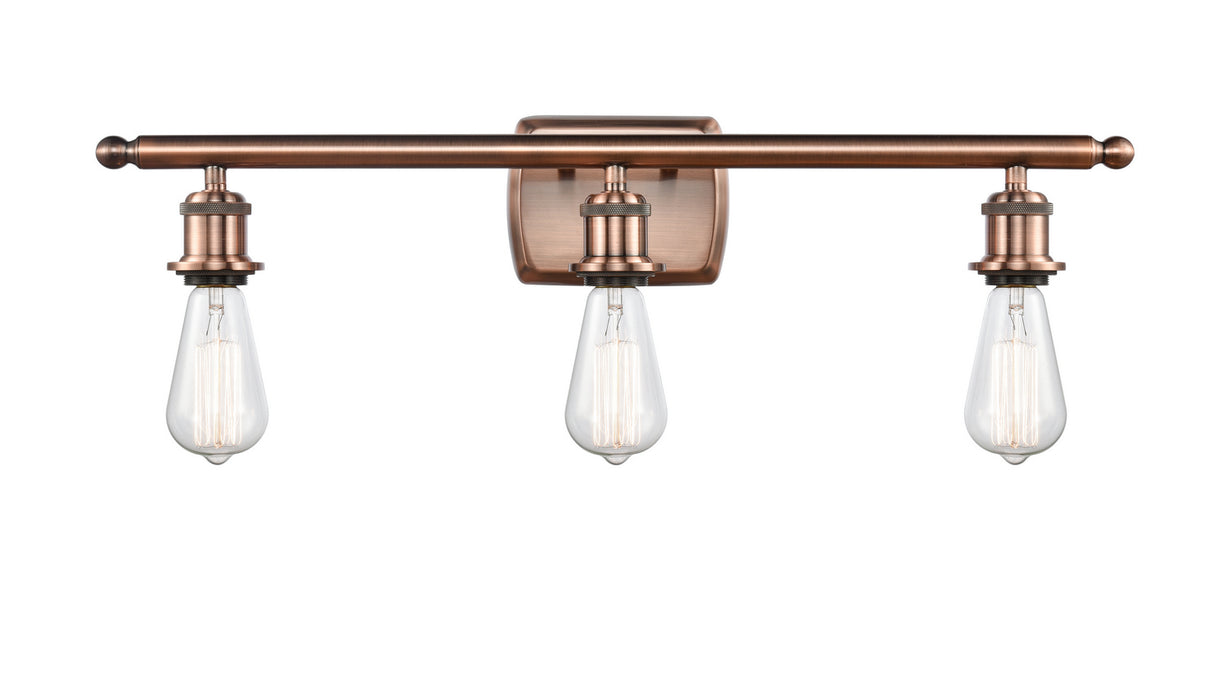 Innovations 516-3W-AC-LED LED Bath Vanity, Antique Copper