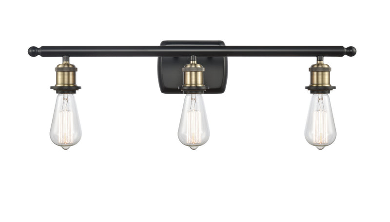 Innovations 516-3W-BAB Three Light Bath Vanity, Black Antique Brass