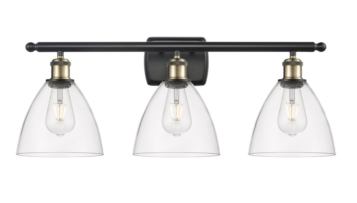 Innovations 516-3W-BAB-GBD-752 Three Light Bath Vanity, Black Antique Brass