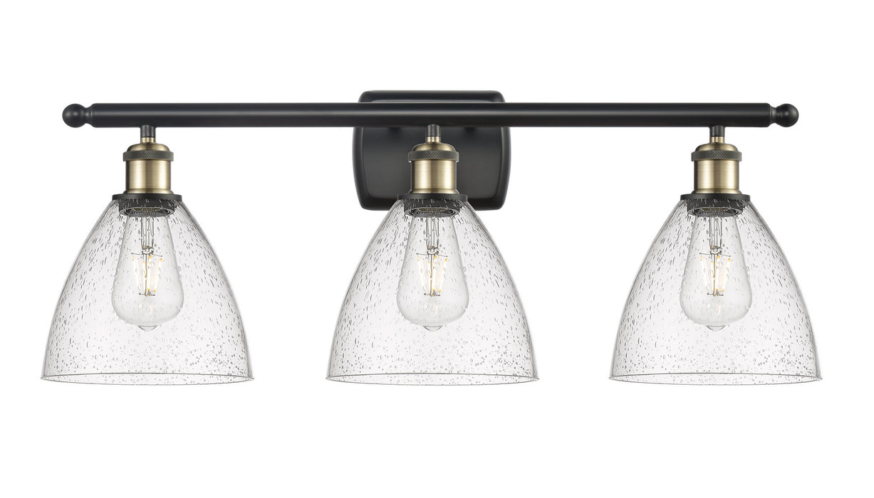 Innovations 516-3W-BAB-GBD-754 Three Light Bath Vanity, Black Antique Brass