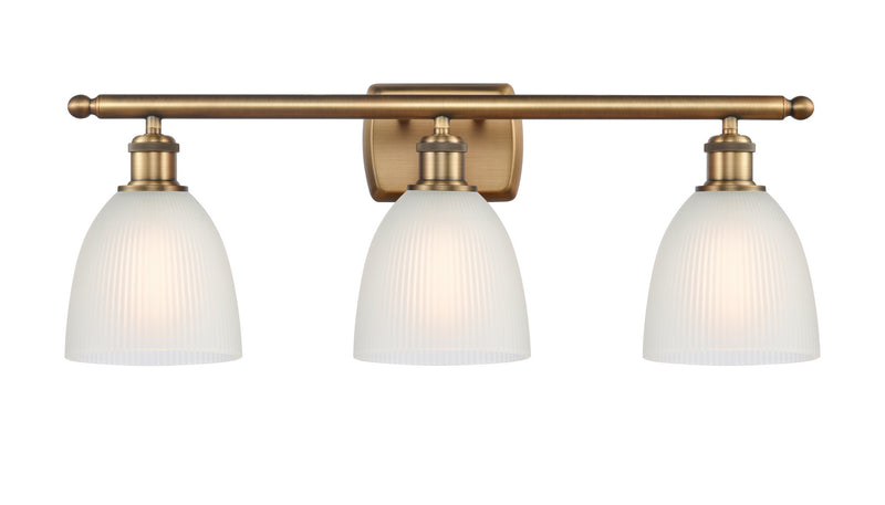 Innovations 516-3W-BB-G381 Three Light Bath Vanity, Brushed Brass