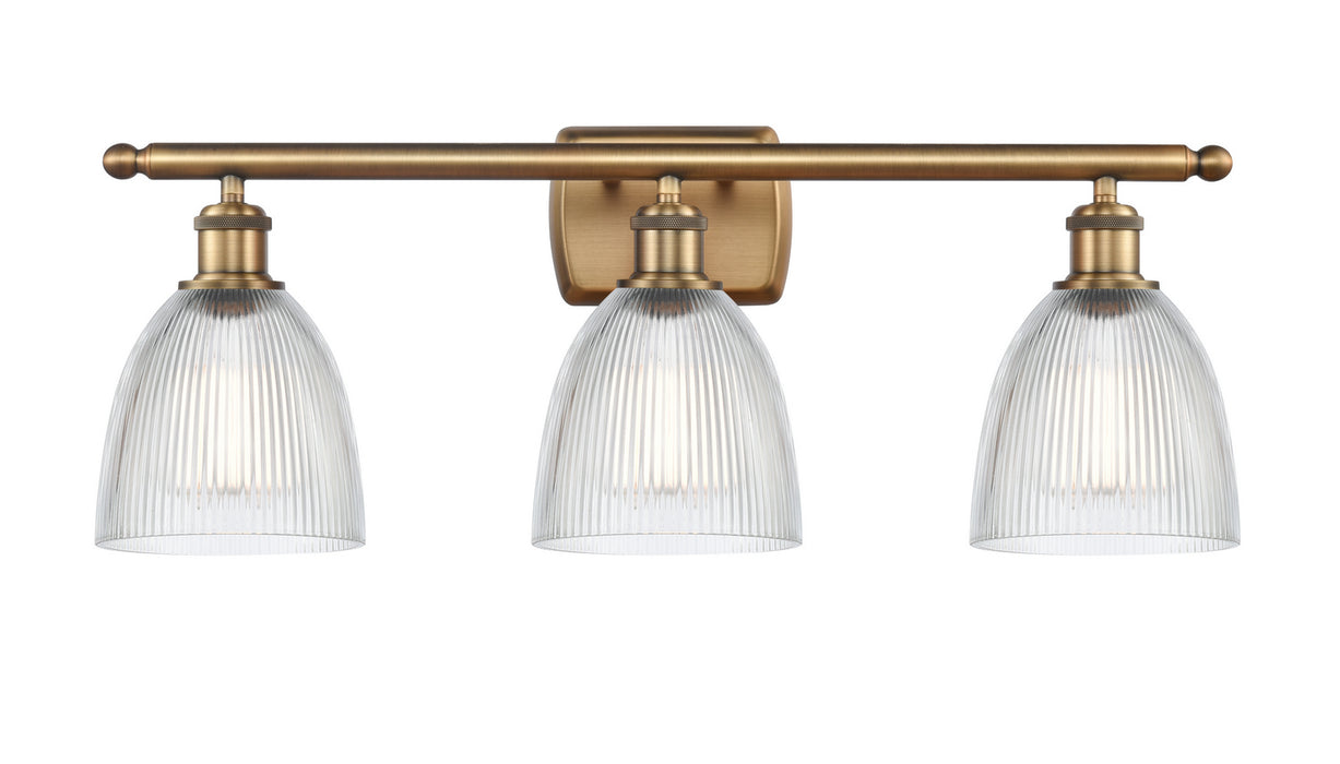 Innovations 516-3W-BB-G382 Three Light Bath Vanity, Brushed Brass