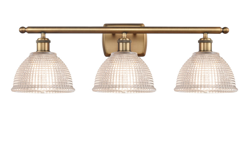 Innovations 516-3W-BB-G422 Three Light Bath Vanity, Brushed Brass