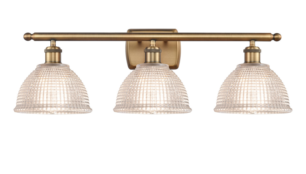 Innovations 516-3W-BB-G422 Three Light Bath Vanity, Brushed Brass