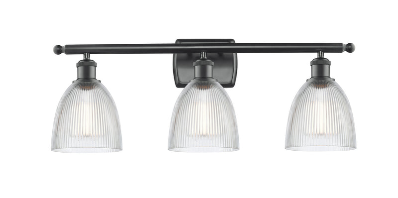Innovations 516-3W-BK-G382 Three Light Bath Vanity, Matte Black