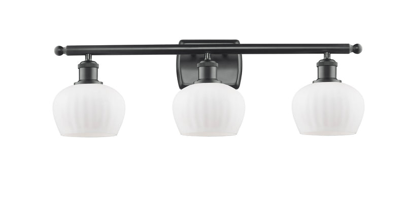Innovations 516-3W-BK-G91 Three Light Bath Vanity, Matte Black