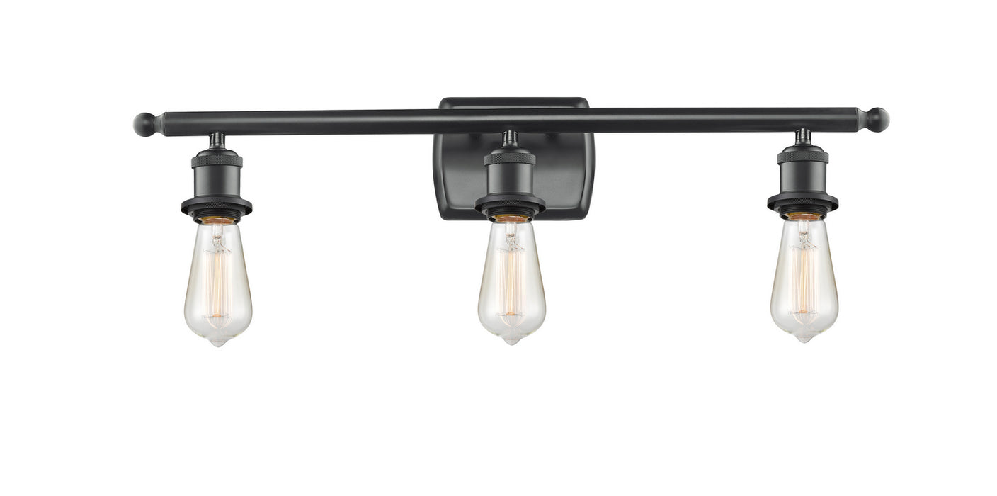 Innovations 516-3W-BK-LED LED Bath Vanity, Matte Black