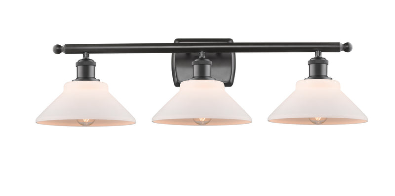 Innovations 516-3W-OB-G131 Three Light Bath Vanity, Oil Rubbed Bronze
