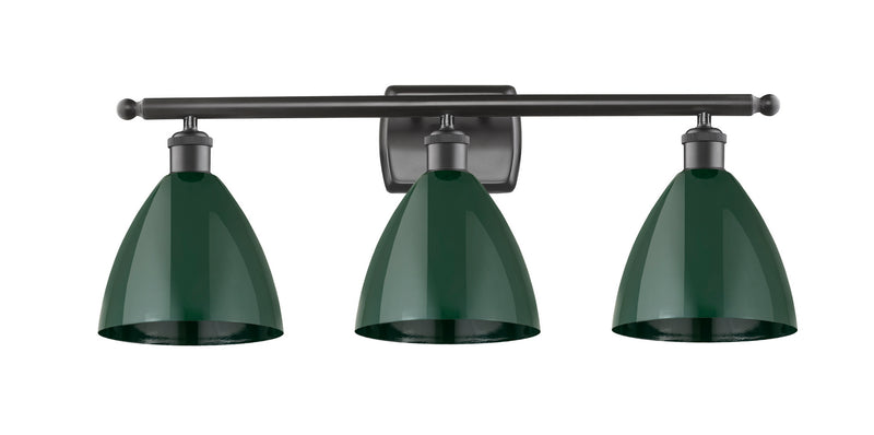 Innovations 516-3W-OB-MBD-75-GR Three Light Bath Vanity, Oil Rubbed Bronze