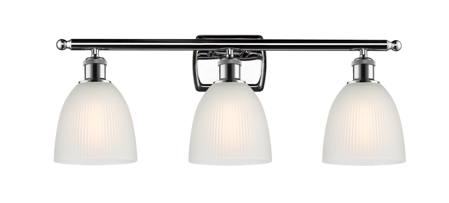 Innovations 516-3W-PC-G381 Three Light Bath Vanity, Polished Chrome