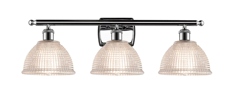 Innovations 516-3W-PC-G422 Three Light Bath Vanity, Polished Chrome