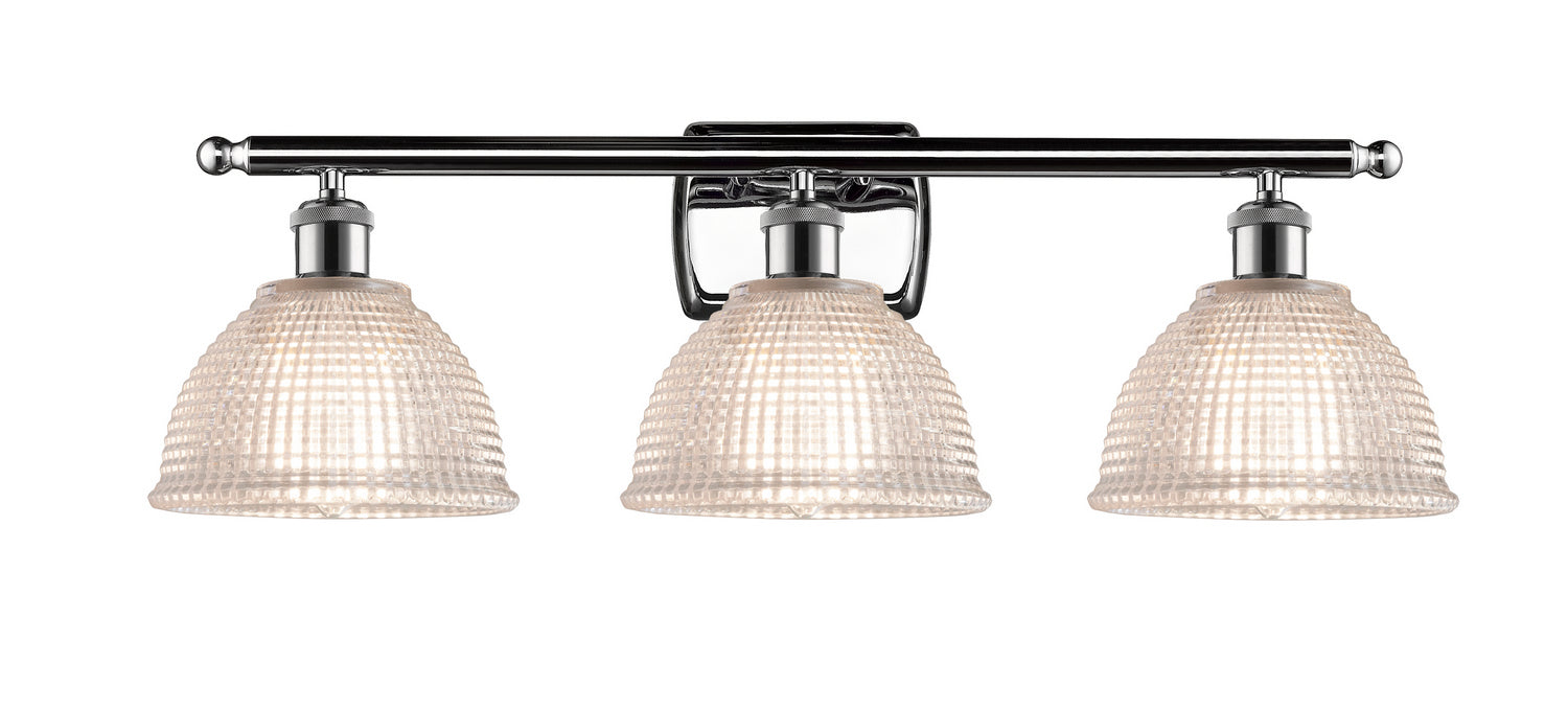 Innovations 516-3W-PC-G422 Three Light Bath Vanity, Polished Chrome