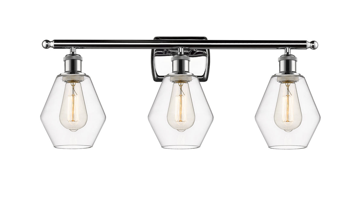 Innovations 516-3W-PC-G652-6 Three Light Bath Vanity, Polished Chrome