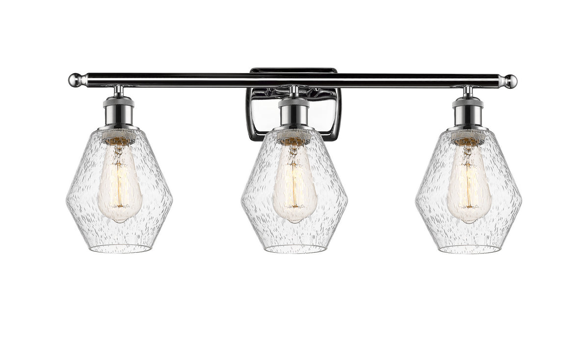 Innovations 516-3W-PC-G654-6 Three Light Bath Vanity, Polished Chrome