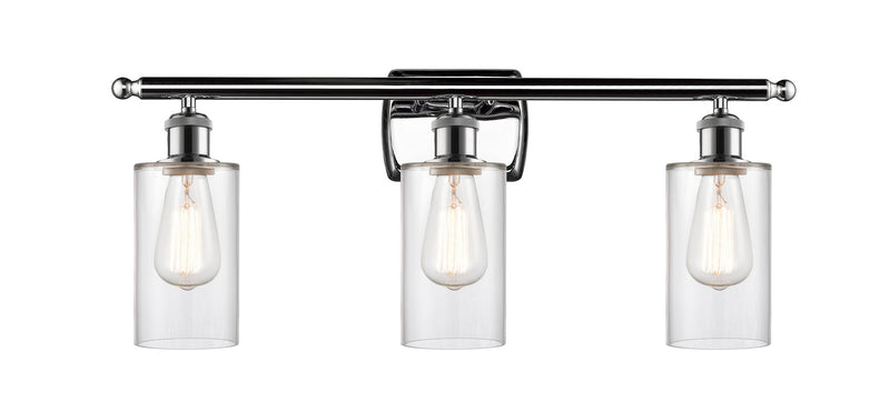 Innovations 516-3W-PC-G802 Three Light Bath Vanity, Polished Chrome