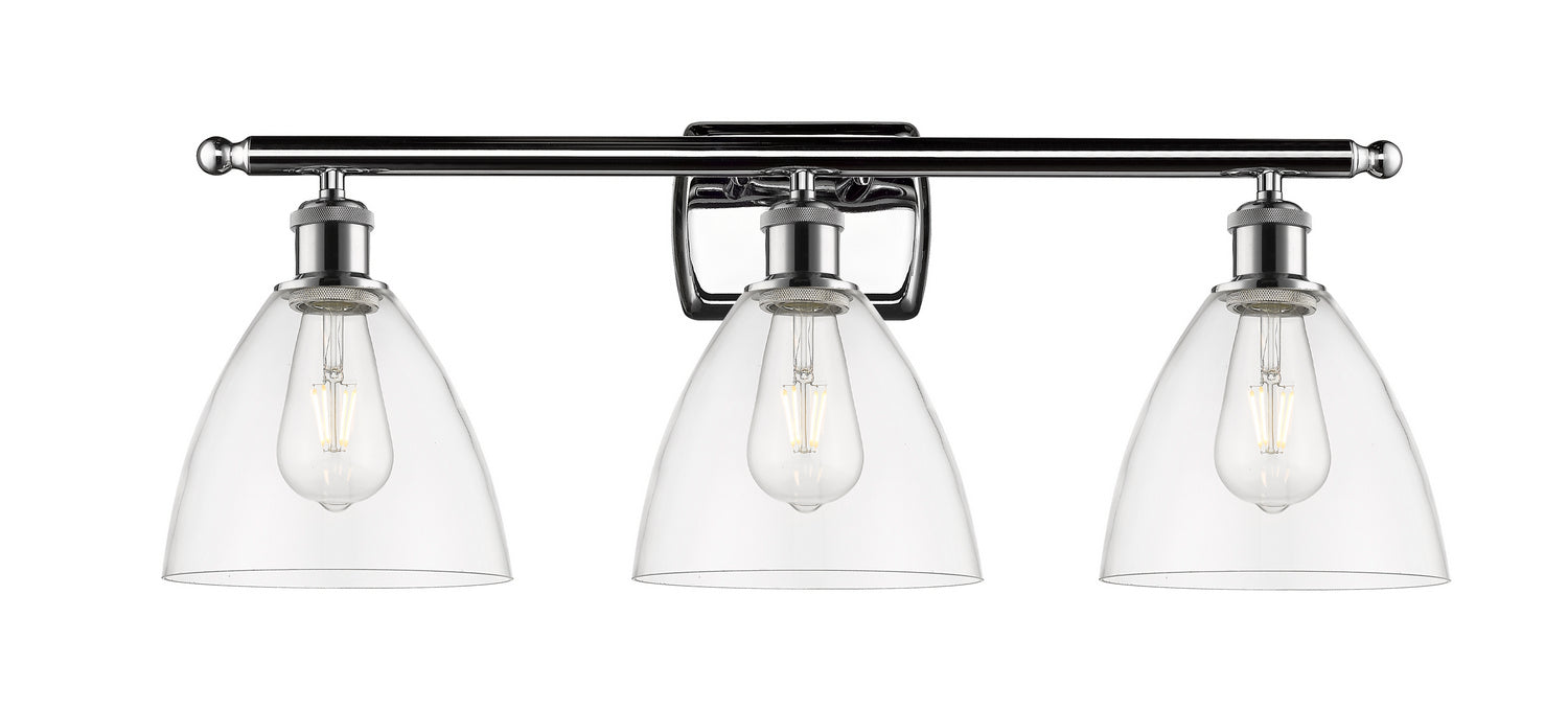 Innovations 516-3W-PC-GBD-752 Three Light Bath Vanity, Polished Chrome