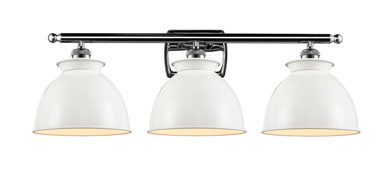 Innovations 516-3W-PC-M14-W Three Light Bath Vanity, Polished Chrome