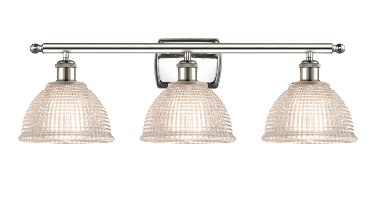 Innovations 516-3W-PN-G422 Three Light Bath Vanity, Polished Nickel