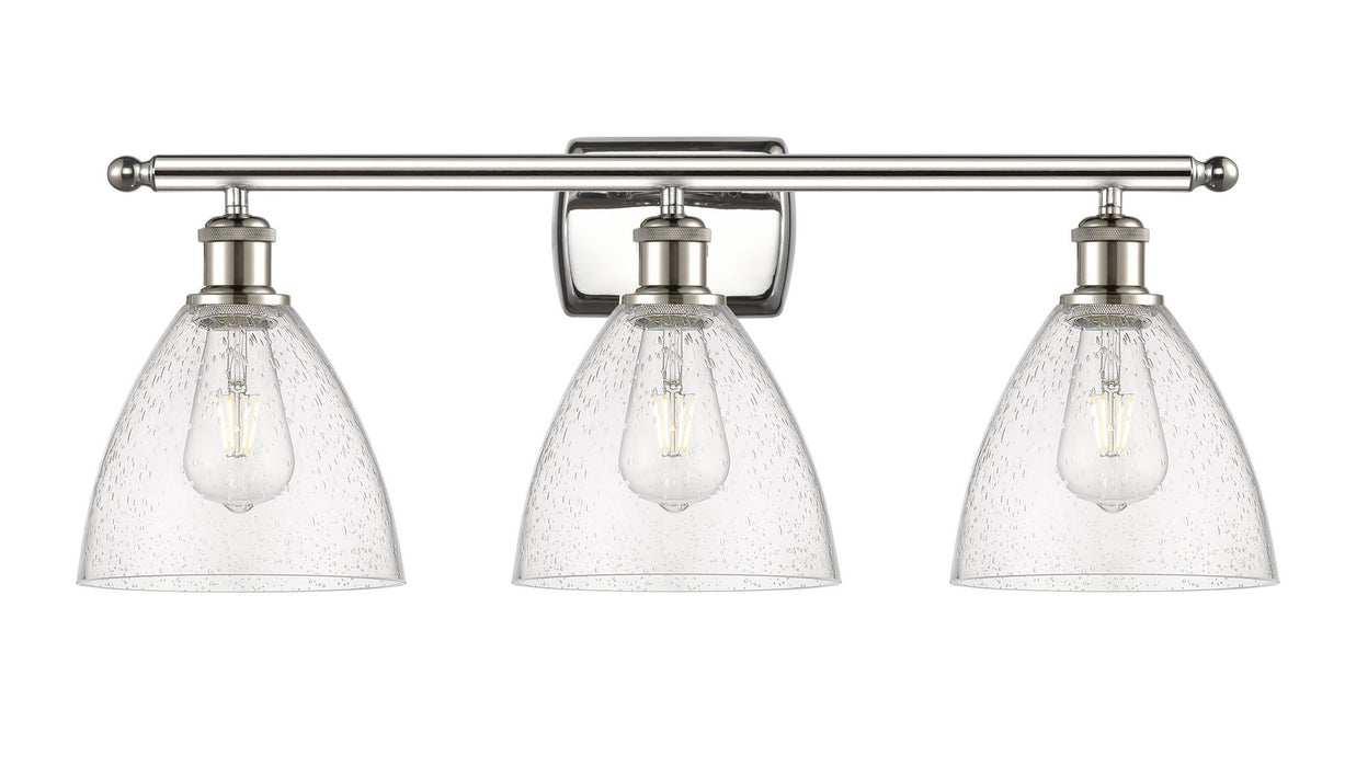 Innovations 516-3W-PN-GBD-754 Three Light Bath Vanity, Polished Nickel