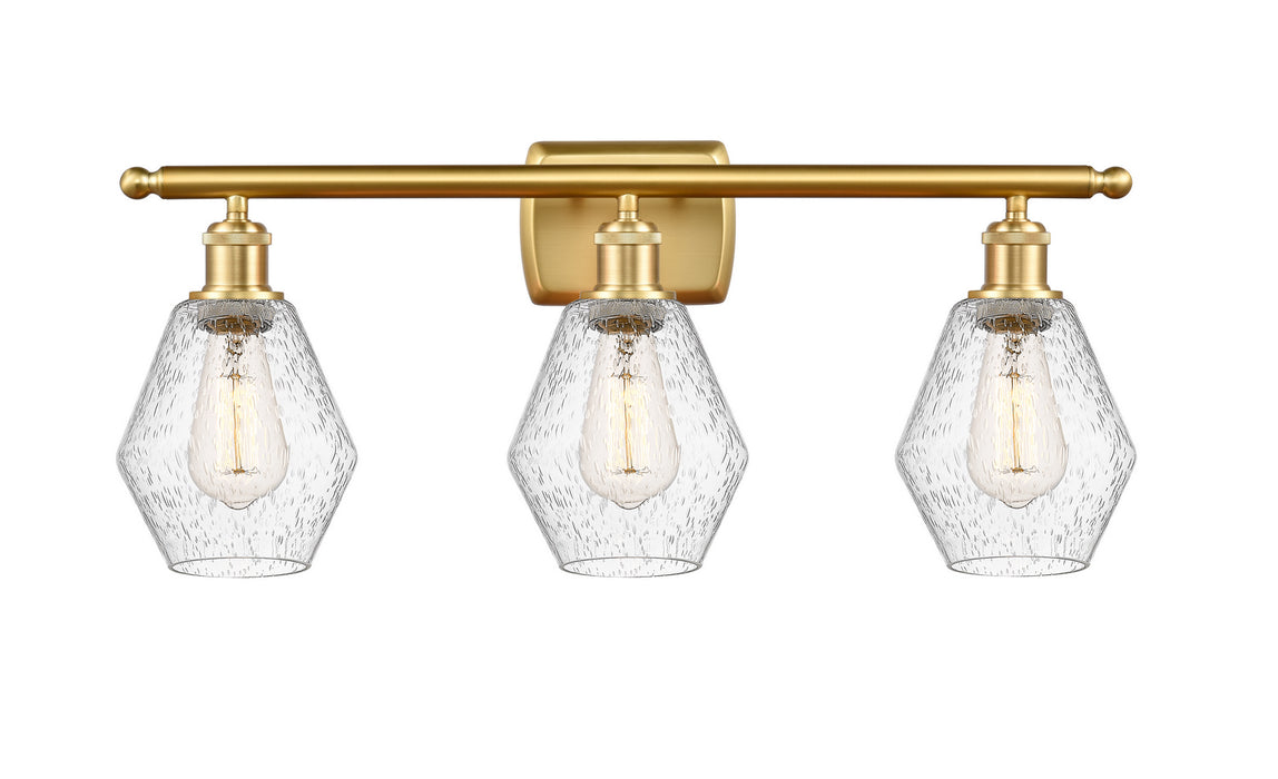 Innovations 516-3W-SG-G654-6 Three Light Bath Vanity, Satin Gold