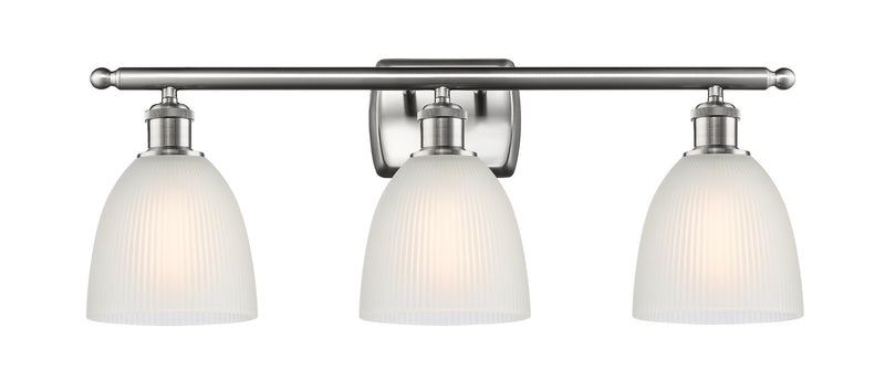 Innovations 516-3W-SN-G381 Three Light Bath Vanity, Brushed Satin Nickel