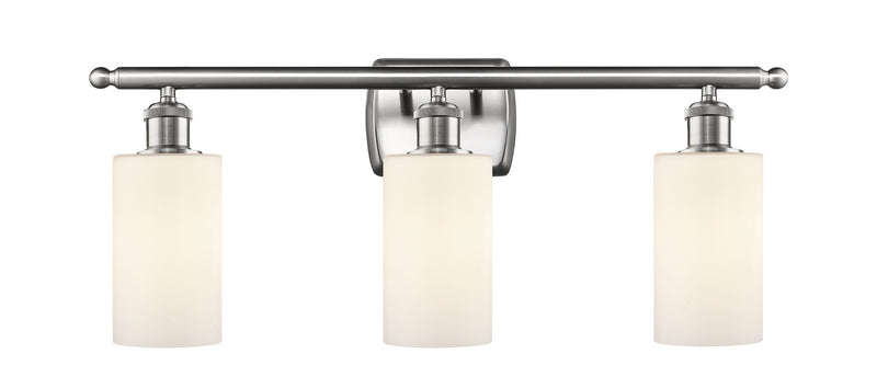 Innovations 516-3W-SN-G801 Three Light Bath Vanity, Brushed Satin Nickel