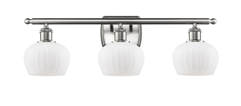 Innovations 516-3W-SN-G91 Three Light Bath Vanity, Brushed Satin Nickel