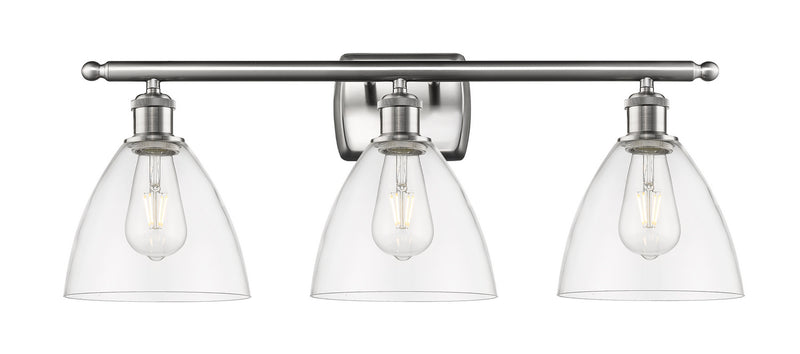 Innovations 516-3W-SN-GBD-752 Three Light Bath Vanity, Brushed Satin Nickel