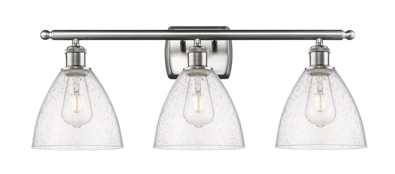 Innovations 516-3W-SN-GBD-754 Three Light Bath Vanity, Brushed Satin Nickel
