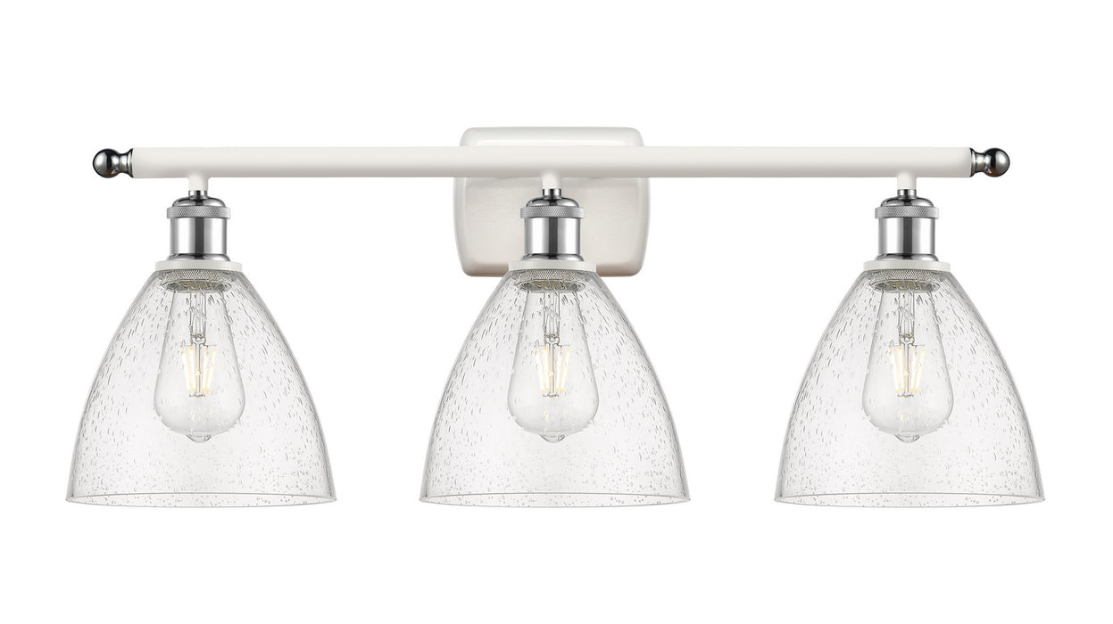 Innovations 516-3W-WPC-GBD-754-LED LED Bath Vanity, White Polished Chrome