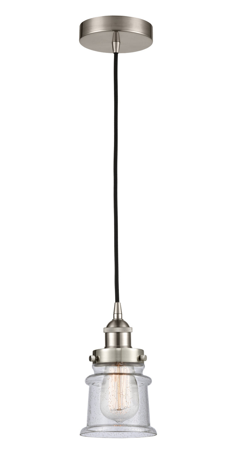 Innovations 616-1PH-SN-G184S One Light Mini Pendant, Brushed Satin Nickel
