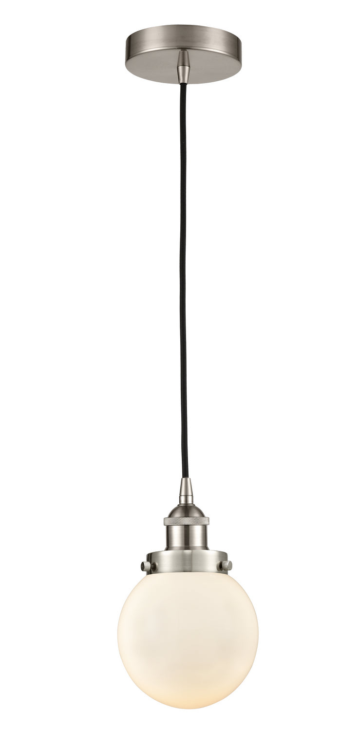 Innovations 616-1PH-SN-G201-6 One Light Mini Pendant, Brushed Satin Nickel