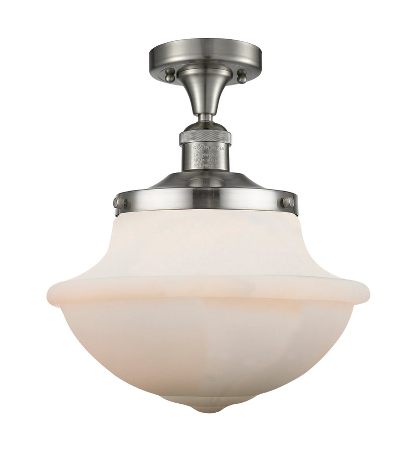 Innovations 517-1CH-SN-G541-LED LED Semi-Flush Mount, Brushed Satin Nickel